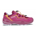 Lowa Multifunktionsschuhe Robin EVO GTX Low (wasserdicht, Veloursleder) fuchsiapink/mango Mädchen